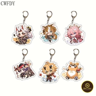 Móc khoá New 2022 Game Genshin Impact Keychain Raiden Shogun Hutao Kaedehara Kazuha Xiao Yoimiya_mica Hoàng