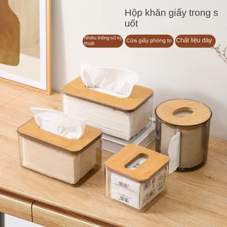 Hộp Đựng Khăn Giấy Bằng Nhựa Tổng Hợp Trong Suốt Thiết Kế Đơn Giản Sáng Tạo