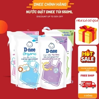 Nước giặt quần áo em bé Dnee túi 550ml-Nước Giặt Xả Cho Trẻ Em an toàn, Chính hãng Đại Thịnh ..