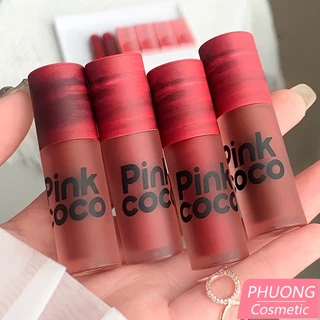 Son Kem Lì PINKCOCO Màu Nhung Mịn Lâu Trôi