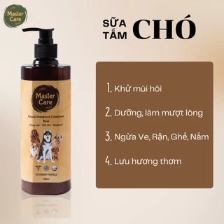 Sữa Tắm Cho Chó Mèo MasterCare 250ml/500ml - Siêu Khử Mùi Lưu Mùi và Giảm Rụng Lông - Mastercare For Pet