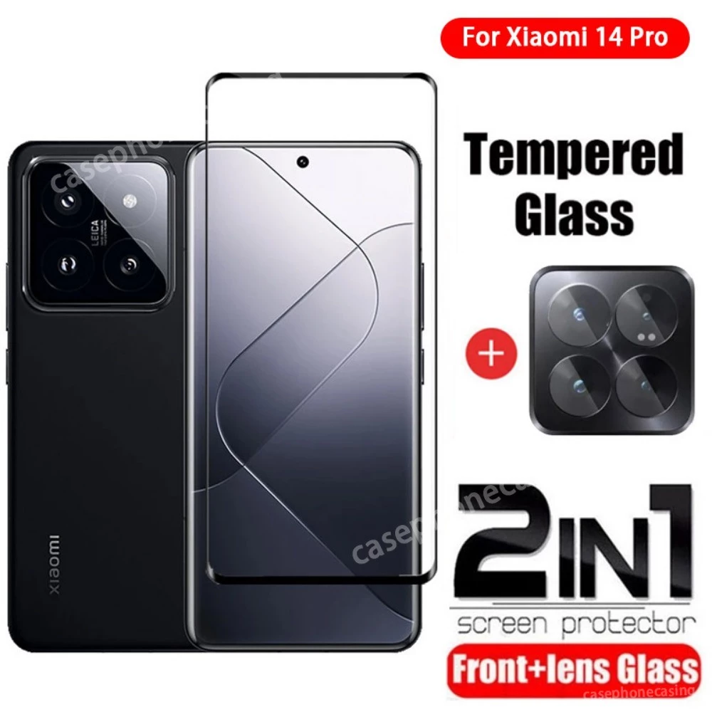 Kính Cường Lực 4 Trong 1 Bảo Vệ Màn Hình xiaomi 14 pro mi14pro 14pro 5g 2023 9h