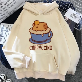 Áo Hoodie Tay Dài Cho Nữ capybara 90s 2023 y2k Esthetic