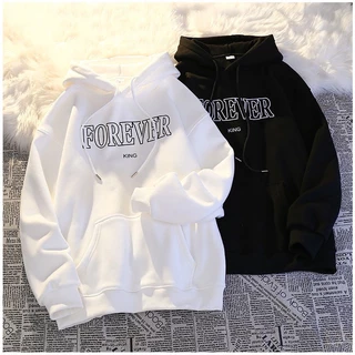 Áo Hoodie From Rộng APT UNISEX Hoodie Nỉ Bông Mũ 2 Lớp Tay Bồng FOREVER