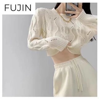 FUJIN Áo Len áo khoác cardigan Minimalist Phong cách Hàn Phong Fashion WMY2393F6X39Z230927