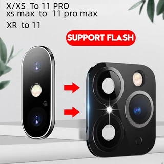 Miếng Dán camera Giả Bằng Kim Loại Cho iphone 11 x xr xs max 11 pro max