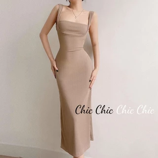 Chic Chic váy nữ Đầm Body Cho thời váy Đơn giản Casual Comfortable Fashion WLQ23C044T 49Z231205