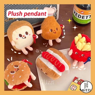 Móc Khóa Hình Hamburger Nhồi Bông 10cm Dễ Thương