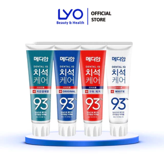 Kem Đánh Răng Hàn Quốc Trắng Răng Median 93 đỏ trắng xanh dương xanh lá 93 % Tooth - Paste 120gr