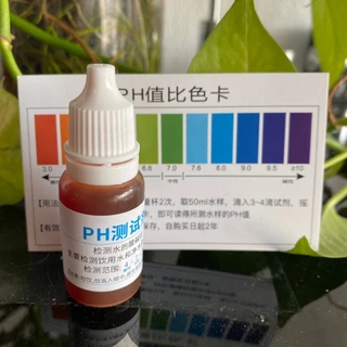 Dung dịch test độ pH lọ 10ml kiểm tra chất lượng nước thang đo pH 4-10