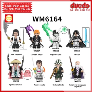 Minifigures nhân vật Anime Bleach Sứ Mệnh Thần Chết Ichigo Renjin Gin - Đồ chơi Lắp ghép Xếp hình Mini Mô hình WM6164