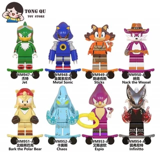 Trò chơi Minifigures Sonic Khối xây dựng Bộ sưu tập búp bê Mô hình Đồ chơi quà tặng sinh nhật