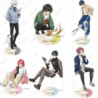 Mô hình Standee Anime BLUE LOCK Itoshi Rin Nagi Seishiro Bachira Meguru!!! Phụ kiện trang trí để bàn góc học tập