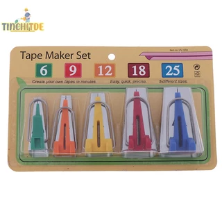 [Elgmk] 5 Cái / bộ Kích Thước Vải Bias Tape Maker Dụng Cụ Handmade Thủ Công May DIY Acces [MỚI]