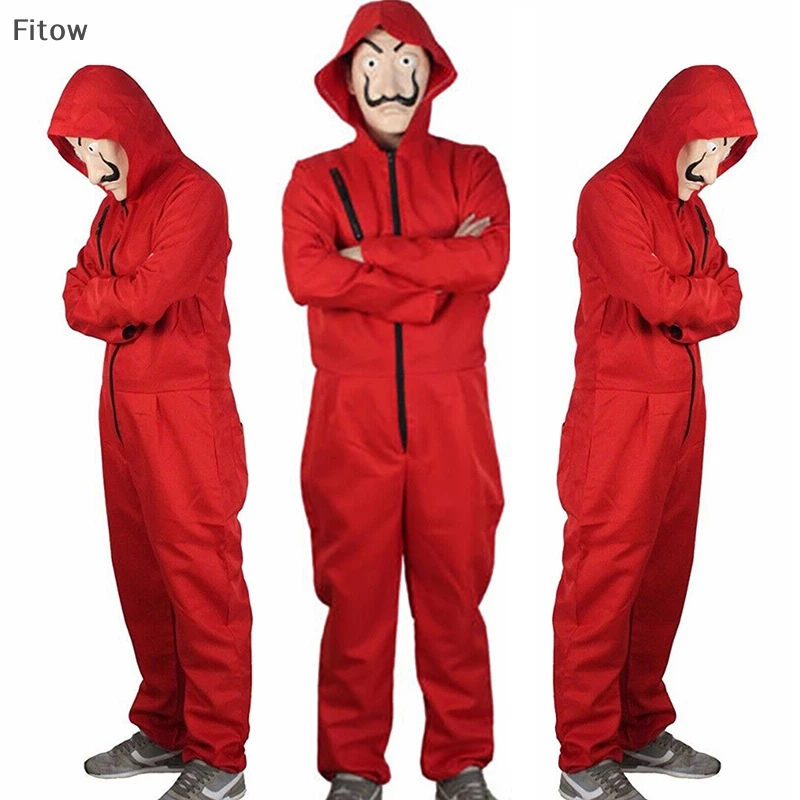 Ftw Trang Phục Hóa Trang halloween salvador dali la casa de papel money heist unisex fe