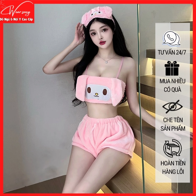 Đồ Lót Sexy Ngọt Ngào Đam Mê Nóng Bỏng Bộ Đồ Ngủ Chó Yugui Dễ Thương 2456 CWEAR.SEXY.ĐỒ NGỦ & NỘI Y CAO CẤP