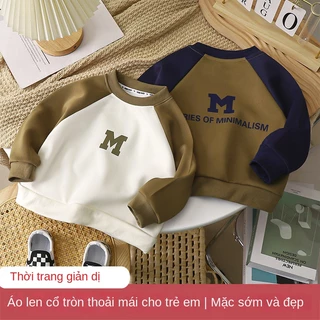 Áo sweater Tay Dài Phong Cách Hàn Quốc Mới Cho Bé Gái