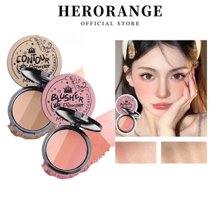 Herorange Bảng Phấn Má Hồng / Phấn Bắt Sáng / Tạo Khối Ba Chiều Tự Nhiên / Bảng Phấn Má Hồng