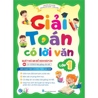 Sách Giải Toán Có Lời Văn Lớp 1 - Chương Trình Mới (1 Cuốn) - Bản Quyền