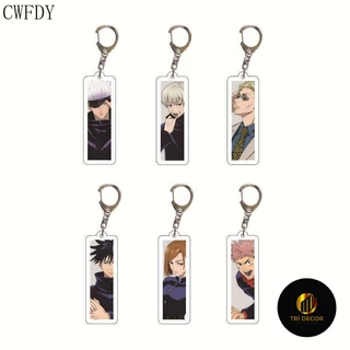 Móc khoá Anime Jujutsu Kaisen KeyChain Cartoon Itadori Yuji Kugisaki Nobara Gojo Satoru Acrylic Phụ kiện trang trí