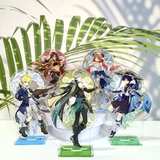 Mô hình Standee Anime Figures Genshin Impact Xiao Yelan Ayato Hutao Zhongli Yae Miko in hình nhân vật 2 mặt rõ nét 2