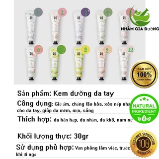 Kem Thoa Tay Thảo dược hương hoa quả, Bù Nước, Cấp Ẩm, Chống Lão Hóa - Herbal Cream