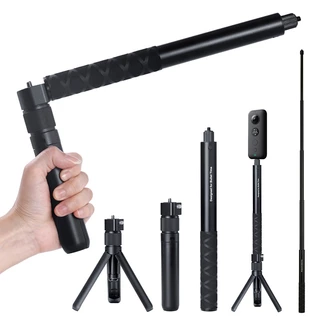 Dành Cho Insta360 X4 X2 X3 GO 3 Bullet Time Invisible Selfie Stick Cho Insta360 X4 X3 / R / Evo / ONE X2 / RS / GO 2 Phụ Kiện Gậy Selfie Hợp Kim Nhôm Chính Hãng