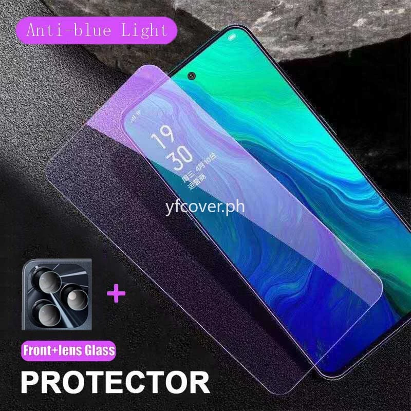 Kính cường lực Tecno Spark 20 Pro cho Tecno Spark 20 10 Pro 20c 10c Go 2024 2023 Pova 5 4 3 2 Pro 2 trong 1 Chống ánh sáng xanh Bảo vệ màn hình Bảo vệ ống kính máy ảnh