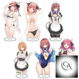 Mô hình Standee The Quintessential Quintuplets Nakano Ichika Nino Miku Itsuki Phụ kiện trang trí để bàn góc học tập