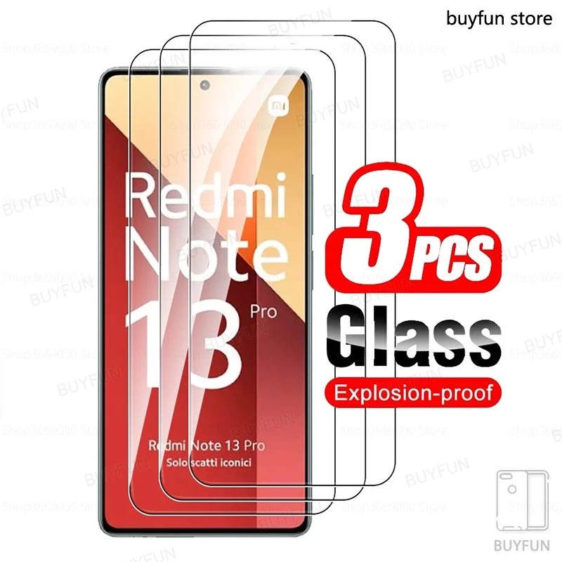 3AK 3Pieces For Xiaomi Redmi Note 13 Pro 4G 5G Note13 13R 13pro Screen Protector HD Film Front Tempered Glass