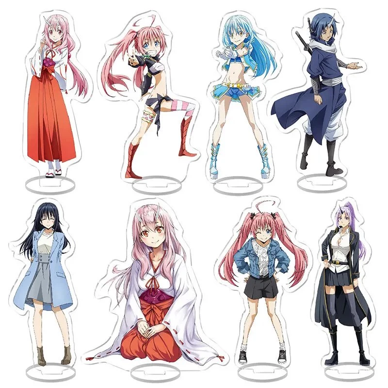 Mô hình Standee Về chuyện tôi chuyển sinh thành Slime Rimuru Diablo Shion Souei Phụ kiện trang trí để bàn góc học tập