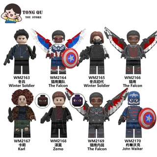 Siêu Anh Hùng Minifigures The Falcon Zemo Khối Xây Dựng Đồ Chơi Mô Hình mini Quà Tặng Nhỏ