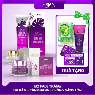 (Chính hãng)COMBO Kem Face SON Nguyễn Tiên, Dưỡng Trắng Ngừa Nám Ngừa Mụn Trắng Da