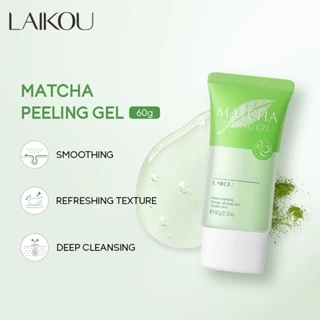 Gel tẩy tế bào chết LAIKOU chiết xuất trà xanh giúp dưỡng ẩm trắng cải thiện da mặt và cơ thể 60g