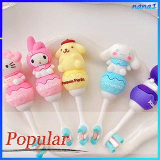 Dễ Thương Bàn Chải Đánh Răng Lông Mềm Hình sanrio kuromi melody cinnamoroll Cho Bé 2-8 Tuổi