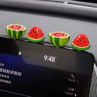 Car Decoration Dashboard Simulation Watermelon High-End Car Interior Design Accessories Ornament Decoration Creative Car Interior Decoration CkXU