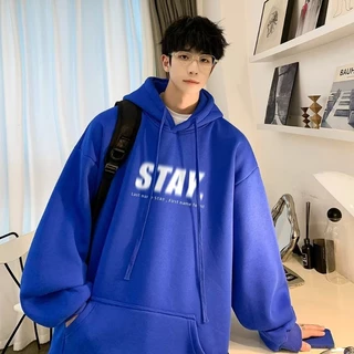 M-5XL Áo khoác áo hoodie sweater nỉ siêu rẻ phù hợp nam nữ rộng thoải mái 2024 NEW In Chữ stay In Sáng Tạo Thời Trang Mùa Thu Cỡ Lớn Không Giới Tính Hàng Mới Kiểu Mỹ Cho Nam