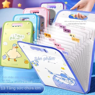 Túi Đựng Tài Liệu Khổ a4 Nhiều Lớp Sức Chứa Lớn Tiện Dụng Cho Học Sinh Tiểu Học