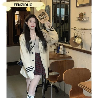 FENGZIDUO  cardigan Áo Len áo  cardigan áo khoác cardigan 2023 New Style 081422 Hàn Quốc Chất lượng cao ins Chic A21K0HM 36Z230909