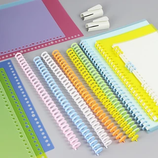 Thanh còng nhựa làm sổ, binder đóng gáy sổ kẹp tài liệu đường kính 12mm 30 lỗ-SU888