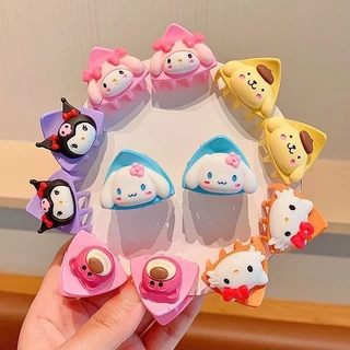 Kawaii sanrio Kẹp Tóc mini Hình kuromi cinnamoroll my melody Dễ Thương Ngọt Ngào Làm Quà Tặng Cho Bé Gái