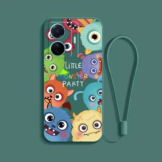 Ốp Lưng vivo T1 5g S15E CUTE Monster Ôp Điện Thoại Tuyệt đẹp Silicon cute Dẻo Màu Trơn Dễ Thương Chống Sốc Bảo 