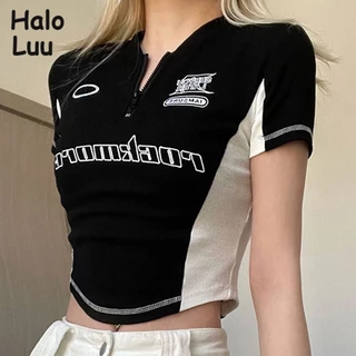 Halo  Luu áo phông áo thun nữ croptop baby tee Thể thao Dễ thương xu hướng hàn quốc WTX23A0ADD 48Z231129