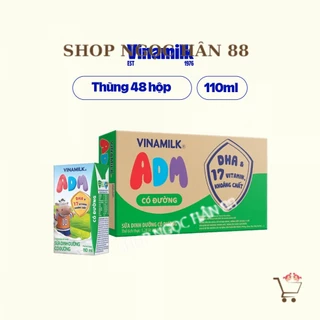 Sữa dinh dưỡng Vinamilk ADM Có Đường - Thùng 48 hộp 110ml