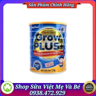 NutiFood GrowPlus+ Xanh 1,5 Kg - DÀNH CHO TRẺ TRÊN 1 TUỔI - [Chính hãng]- [ Quét mã QR]- [Date mới]