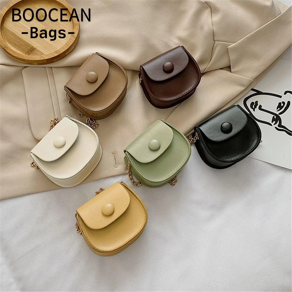 BOOCEAN Đeo Chéo mini Màu Trơn Thời Trang Dành Cho Nữ