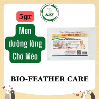 [5gr] Bột Bổ Sung Vitamin Chống Rụng & Dưỡng Lông Chó Mèo Bio Feather Care - Gói 5gr - KAT Love Pet