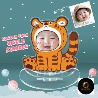 Standee lắc lư ghép mặt cho bé in theo yêu cầu linh thú chibi đáng yêu quà tặng cho mẹ và bé, người yêu, người thân, bạn