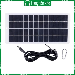 Tấm Sạc Pin Năng Lượng Mặt Trời 10w 12v Bằng polysilicon Cổng usb Tiện Dụng