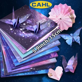 Bộ 50 Tờ Giấy Xếp origami Hai Mặt Họa Tiết Bầu Trời Sao Kích Thước 6X6 inch